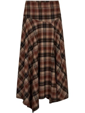 Gossia - FleurGO Skirt Brown Checks Gossia - FleurGO Skirt Brown Checks