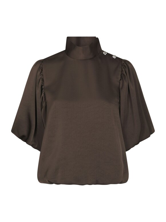 Neo Noir - Parisa Heavy Sateen Blouse