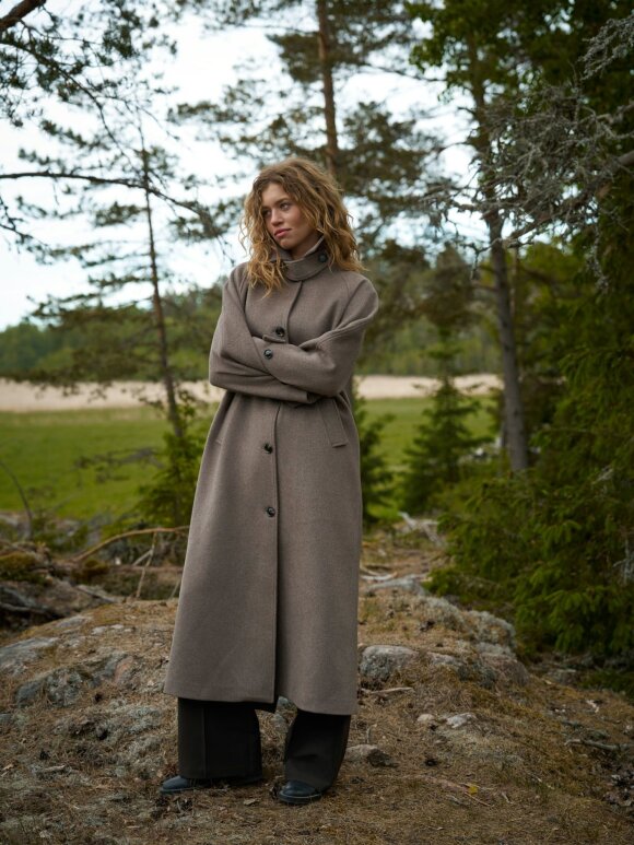 Neo Noir - Keaton Wool Coat Taupe