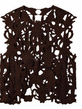 tim&simonsen - Gudrun Lace Top Dark Brown