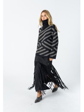 Coster Copenhagen - Fringe Skirt Black
