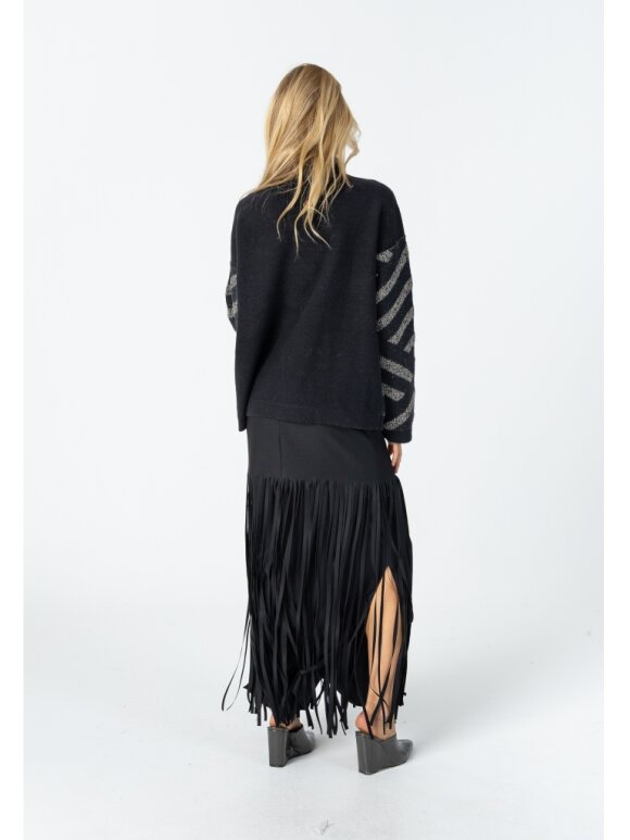 Coster Copenhagen - Fringe Skirt Black