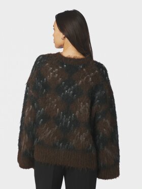 Neo Noir - Roeme check Fluffy blouse Neo Noir - Roeme check Fluffy blouse