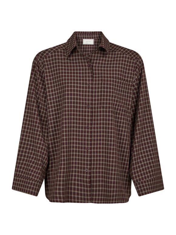 Neo Noir - Anella Check Shirt Chocolate