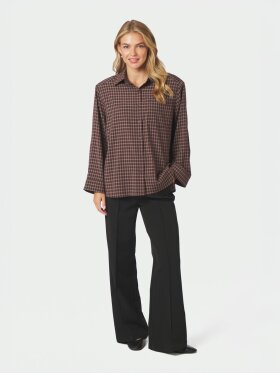 Neo Noir - Anella Check Shirt Chocolate