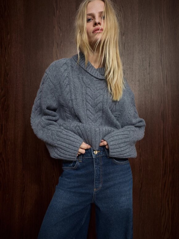 Mos Mosh - MMGodinaz Quilt knit thunderst