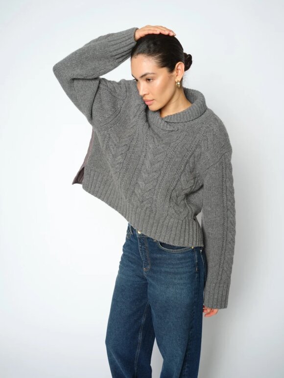 Mos Mosh - MMGodinaz Quilt knit thunderst