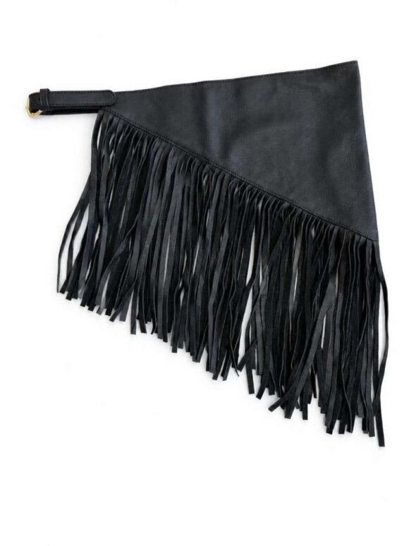tim&simonsen - Riley Fringe Belt Black gold