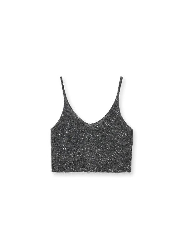 HEYANNO - MMHVenetia knit top Silver