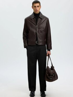 Selected - SLM220-Loose Luke Wool Pant