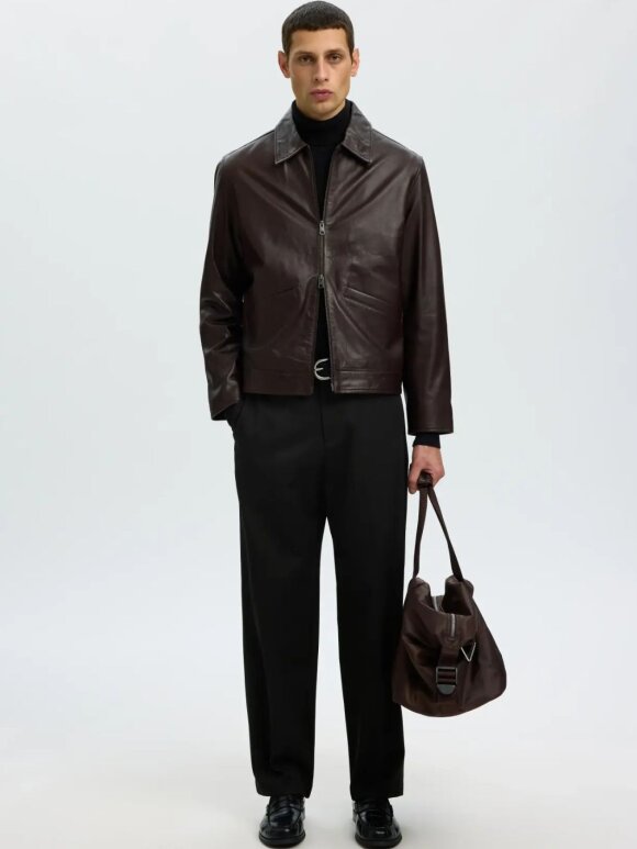 Selected - SLM220-Loose Luke Wool Pant