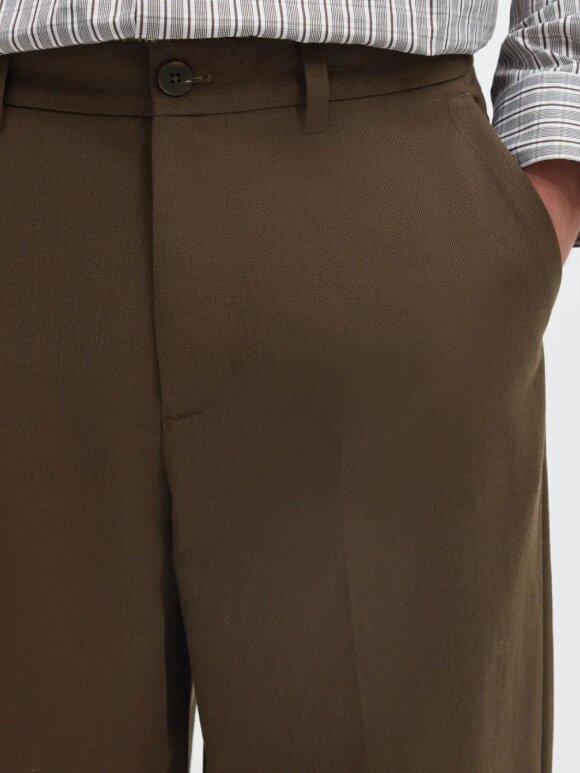 Selected - SLM220-Loose Luke Wool Pant