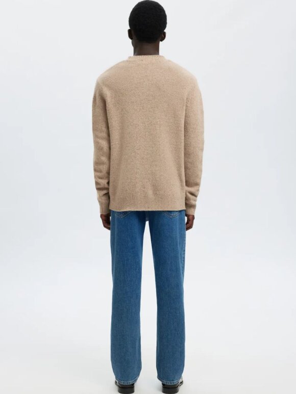 Selected - SLMneil LS Knit Neps Crew Neck