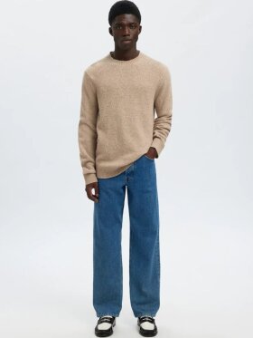 Selected - SLMneil LS Knit Neps Crew Neck