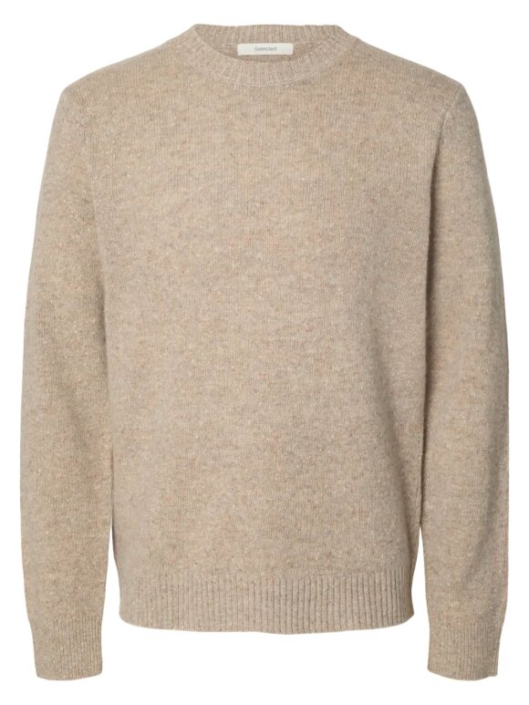 Selected - SLMneil LS Knit Neps Crew Neck