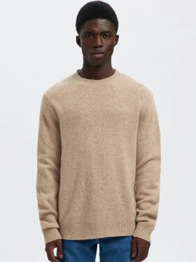 Selected - SLMneil LS Knit Neps Crew Neck
