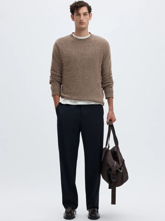 Selected - SLMneil LS Knit Neps Crew Neck
