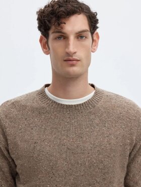 Selected - SLMneil LS Knit Neps Crew Neck