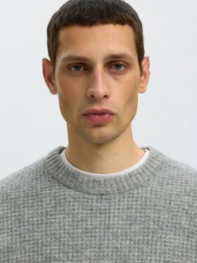 Selected - SLMRai LS Knit Waffle CrewNeck