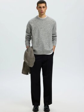 Selected - SLMRai LS Knit Waffle CrewNeck