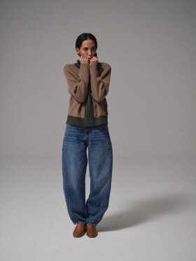 HEYANNO - MMHRoll Melange Knit Brown HEYANNO - MMHRoll Melange Knit Brown