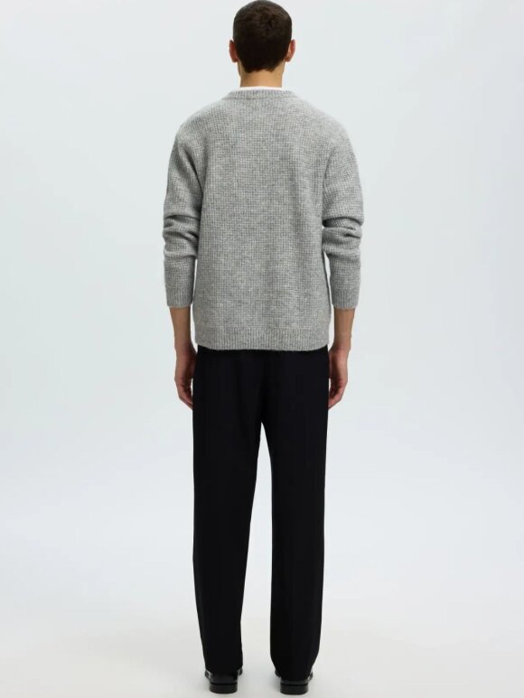 Selected - SLMRai LS Knit Waffle CrewNeck