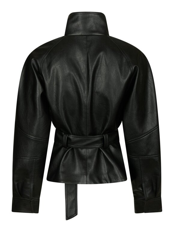 Neo Noir - Jaclyn Faux Leather Black