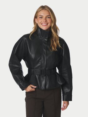 Neo Noir - Jaclyn Faux Leather Black