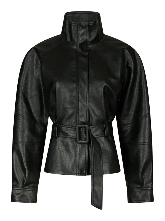 Neo Noir - Jaclyn Faux Leather Black