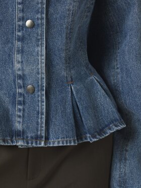 Neo Noir - Rivora Denim Peplum Jacket