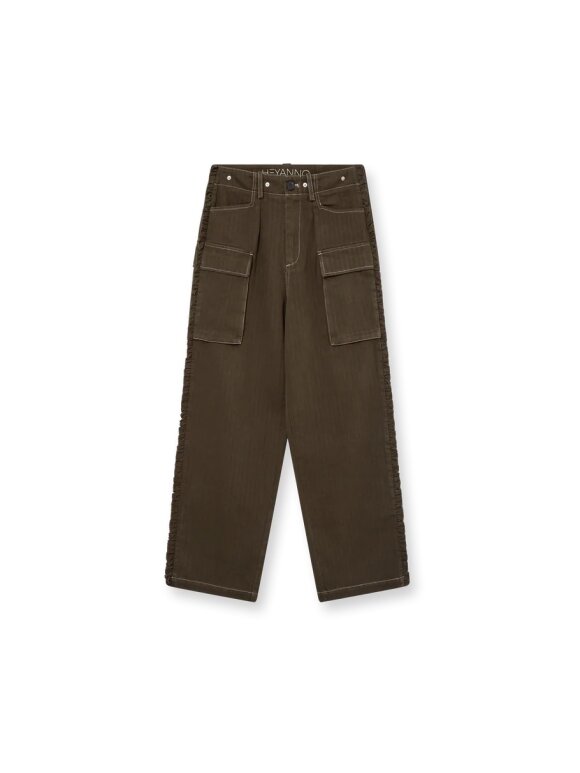 HEYANNO - MMHHero Frill pant Kombu Green