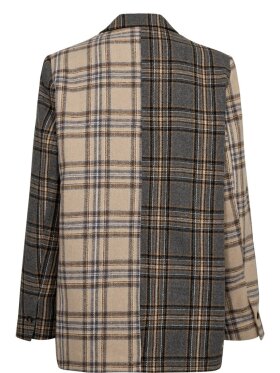 Numph - NUAvey Check Blazer Medium Gre Numph - NUAvey Check Blazer Medium Gre