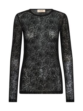 Mos Mosh - MMRose Mesh Blouse Black Mos Mosh - MMRose Mesh Blouse Black