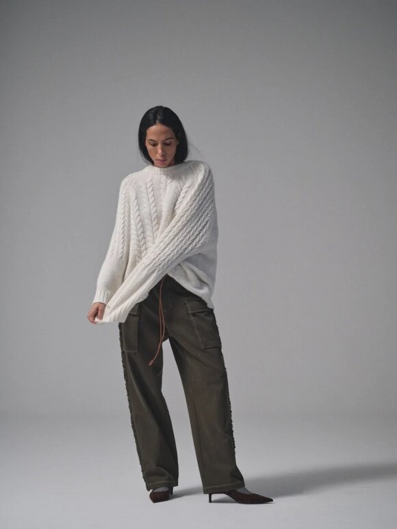 HEYANNO - MMHHero Frill pant Kombu Green