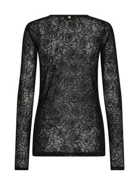 Mos Mosh - MMRose Mesh Blouse Black Mos Mosh - MMRose Mesh Blouse Black