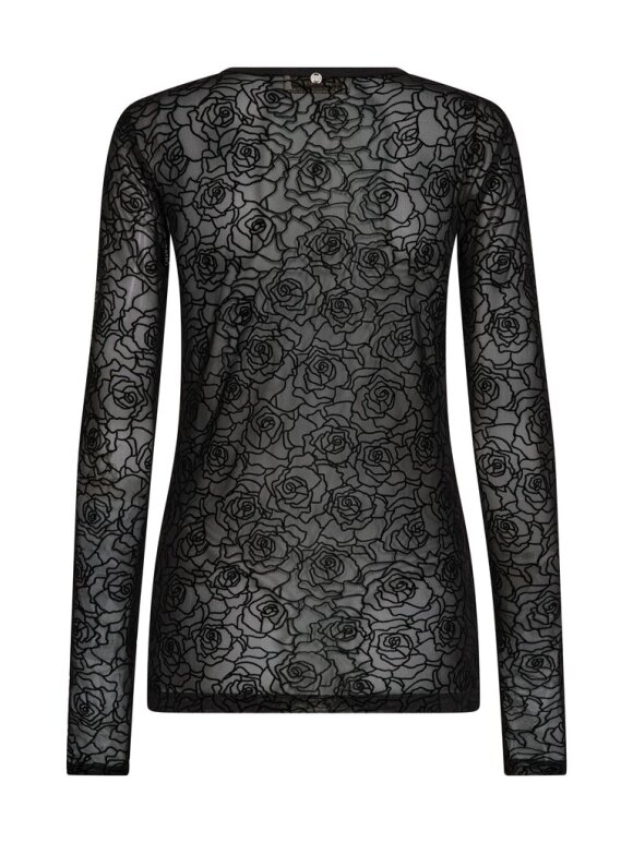 Mos Mosh - MMRose Mesh Blouse Black
