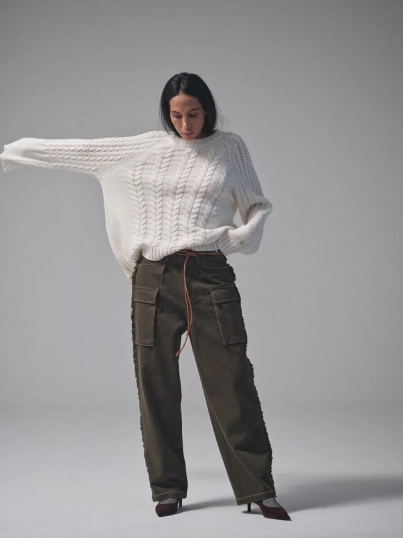 HEYANNO - MMHHero Frill pant Kombu Green