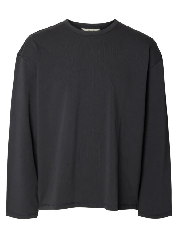 ANNARR - ANREske Stitches LS O-Neck Tee