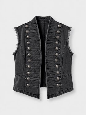 tim&simonsen - Michaela vest Black stone wash tim&simonsen - Michaela vest Black stone wash