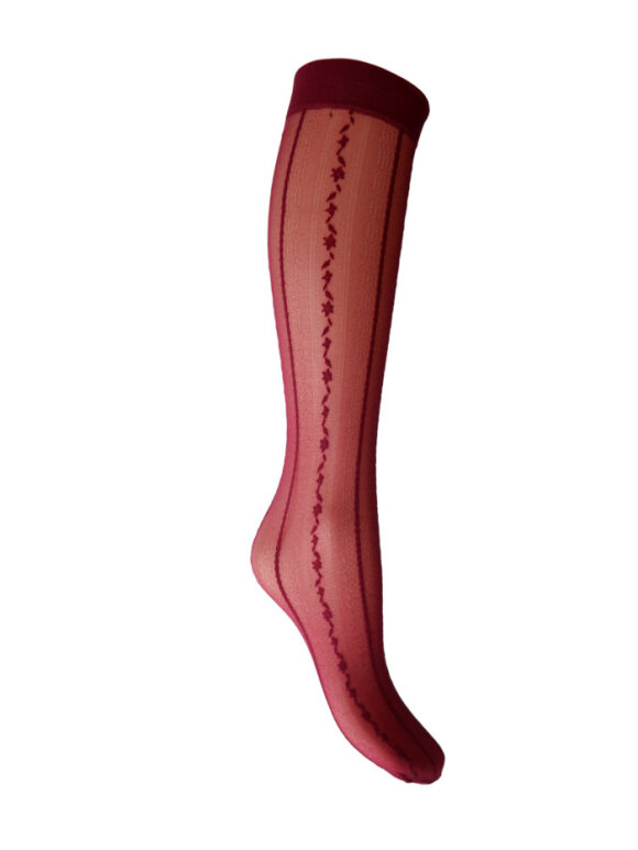Black Colour - BCMalva Knee High Socks Wine