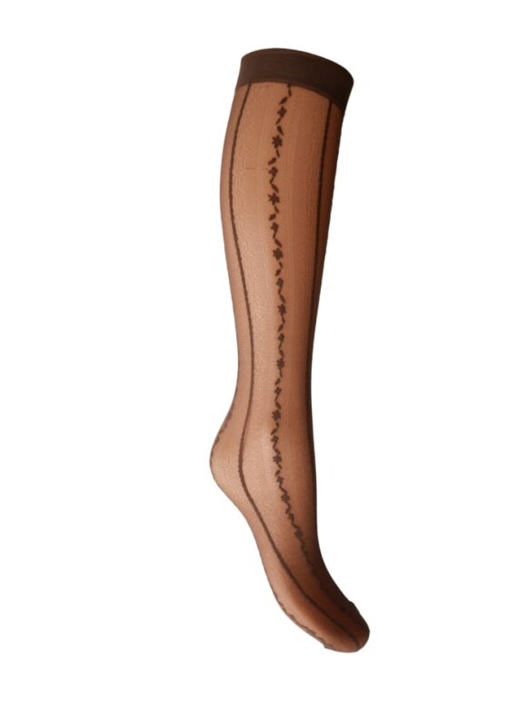 Black Colour - BCMalva Knee High Socks Espres