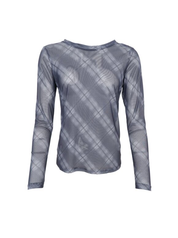 Black Colour - BCKAmma Mesh Blouse Grey Tarta