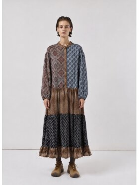 Lecoco - Cecilia Kjole Heather Blue Lecoco - Cecilia Kjole Heather Blue