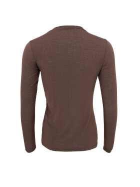 Black Colour - BCAlba LS Tee Coffe Solid