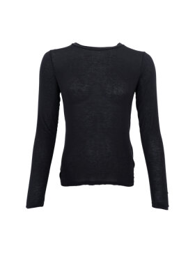 Black Colour - BCAlba LS Tee Black Solid
