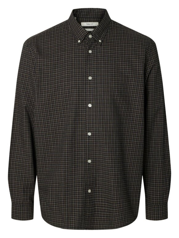 Selected - SLMRegcole Jay Melange LSShirt