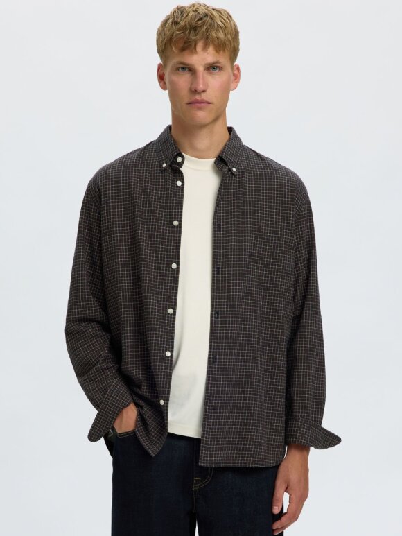 Selected - SLMRegcole Jay Melange LSShirt