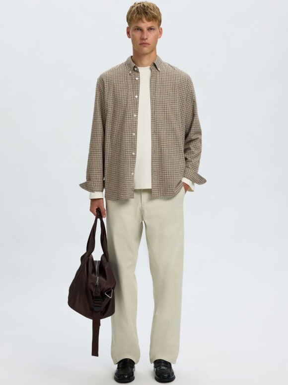 Selected - SLMRegcole Jay Melange LSShirt