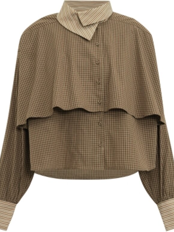 Gossia - ChalineGO Shirt Brown Cheks