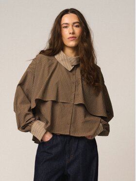 Gossia - ChalineGO Shirt Brown Cheks